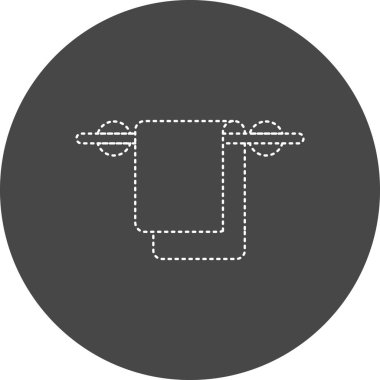 Bir torba simgesinin vektör illüstrasyonu