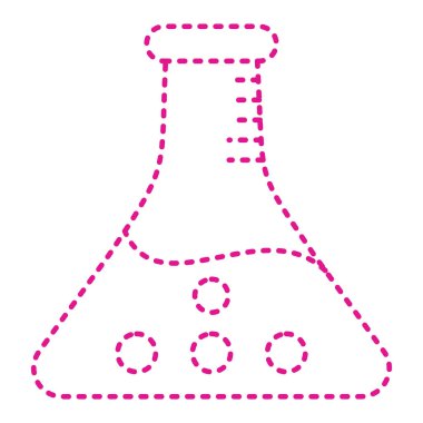 laboratuvar matara vektör simgesi