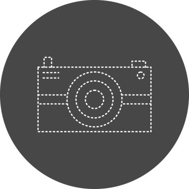 kamera simgesi vektör illüstrasyonu