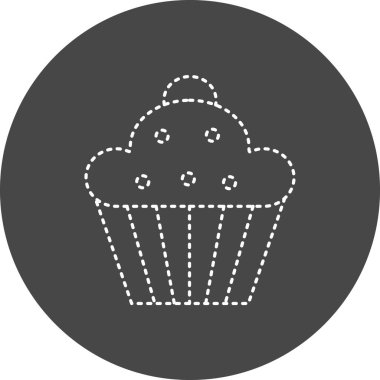 Kek ikonu vektör illüstrasyonu