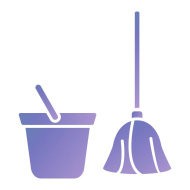 Temizlik servisi tasarımı, vektör illüstrasyon eps10 grafiği