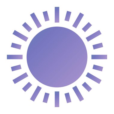 Güneş ikonu. düz dizayn biçimi 10