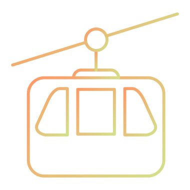 tren simgesi vektör illüstrasyonu