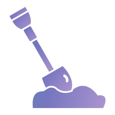 kürek simgesi vektör illüstrasyonu