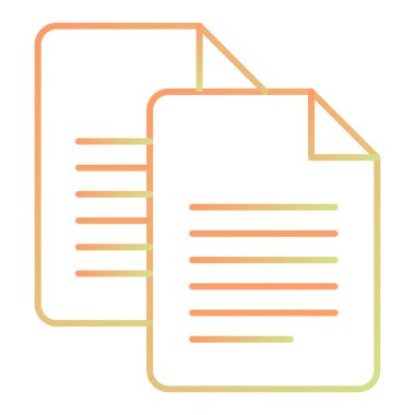 Belge. Web simgesi basit illüstrasyon