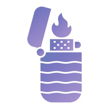 fire lighter icon. simple illustration of gas stove vector icons for web