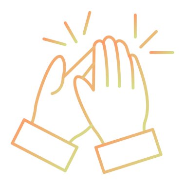 Bir el hareketi, vektör illüstrasyonu