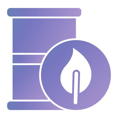 oil paint icon. simple illustration of gas burner vector icons for web design isolated on white background