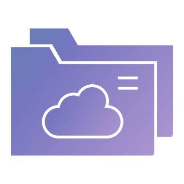 bulut hesaplama simgesi, vektör illüstrasyonu