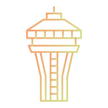 Modern yapı simgesinin vektör illüstrasyonu