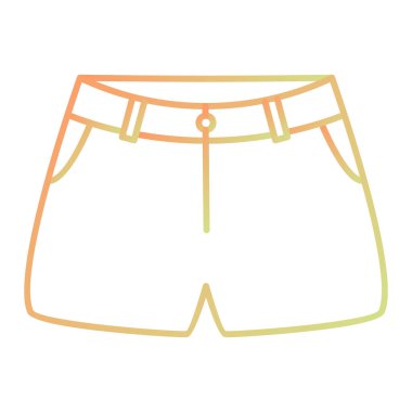 şort simgesi. Web için mayo vektör simgelerinin basit çizimi