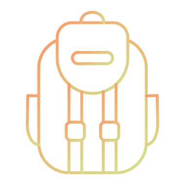 backpack and camping bag icon.  