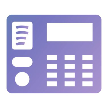 Hesap makinesi. Web simgesi basit illüstrasyon