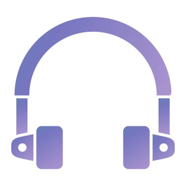 Kulaklık. Web simgesi basit tasarım