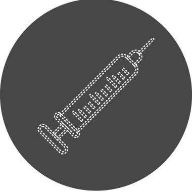 Şırınga. Web simgesi basit tasarım