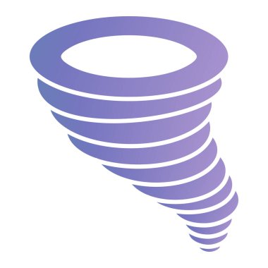 Tornado simgesi vektör illüstrasyonu