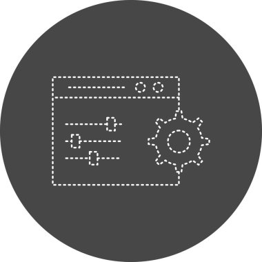 vector illustration of Controls  modern icon