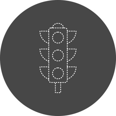 Trafik ışıkları simgesi, vektör çizimi