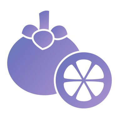 Taze meyve ikonu. vektör illüstrasyonu