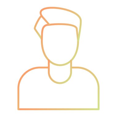 man avatar line icon, vector illustration