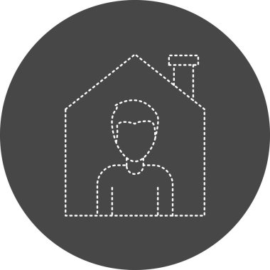 Erkek ve kadın ikonunun vektör illüstrasyonu