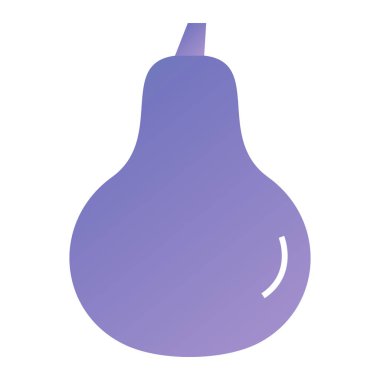 eggplant icon. flat illustration of pear vector icons for web