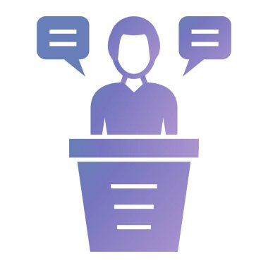 Sohbet simgesi vektör illüstrasyonu