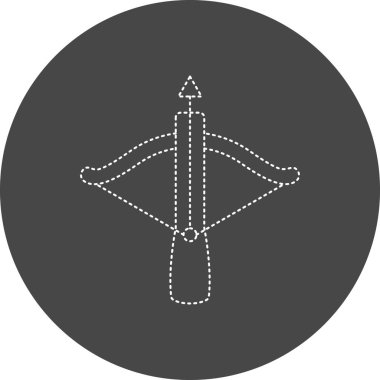 Tatar yayı. Web simgesi basit illüstrasyon