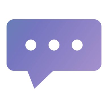 chat bubble icon. simple illustration of speech bubbles vector icons for web design