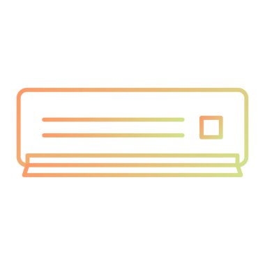 air conditioner icon. outline illustration of mattress vector icons for web