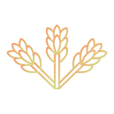 Buğday simgesi vektör çizimi