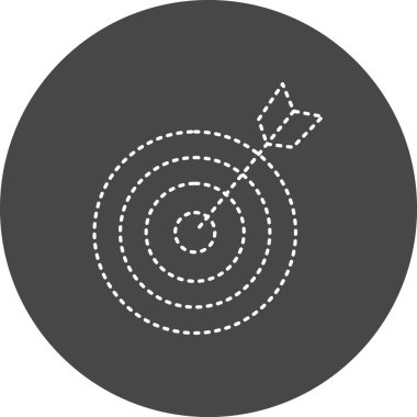 target circular icon, vector illustration
