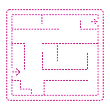 vector illustration of the grid of the maze