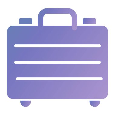 Bagaj. Web simgesi basit illüstrasyon