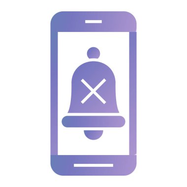 Cep telefonu simgesi, vektör illüstrasyonu