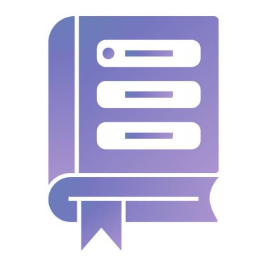 Kitap. Web simgesi basit illüstrasyon