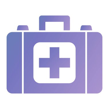 İlk yardım kiti simgesi vektör illüstrasyon grafik tasarımı