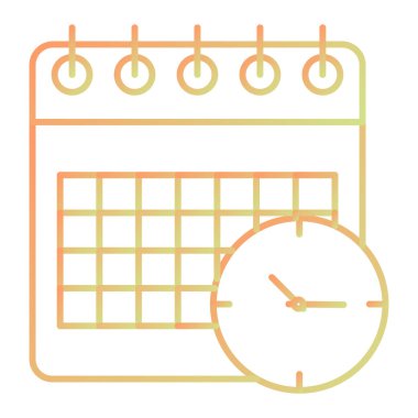 Takvim simgesi vektör illüstrasyonu