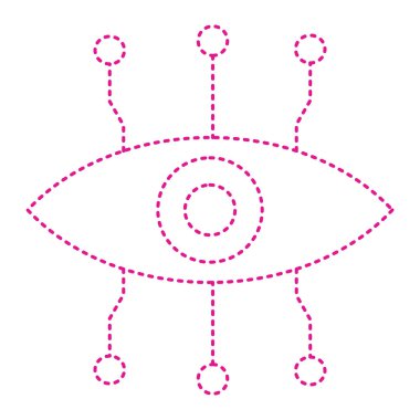 Bir çizgi simgesinin vektör illüstrasyonu.