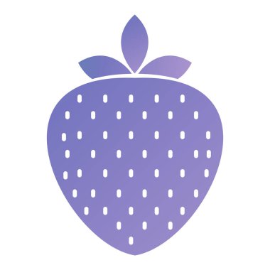 strawberry fruit icon. cartoon of fresh onion vector illustration on white background