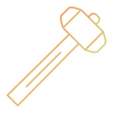 Çekiç. Web simgesi basit illüstrasyon