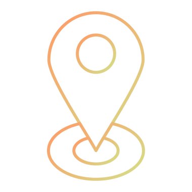 konum pin simgesi vektör illüstrasyonu