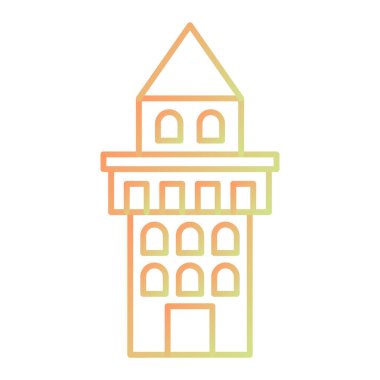 Kilise ikonu. Vektör İllüstrasyonu