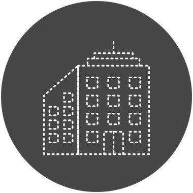 Bina. Web simgesi basit tasarım