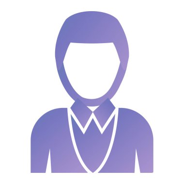 avatar. Web simgesi basit illüstrasyon