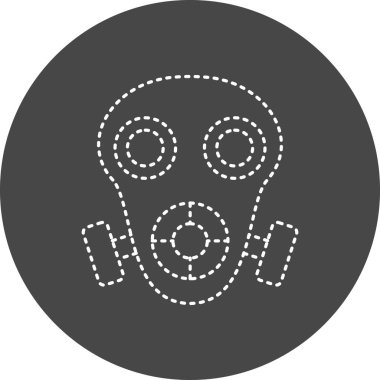 gaz maskesi vektör çizim