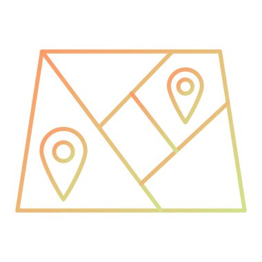 Location web icon, simple illustration of Map gps 