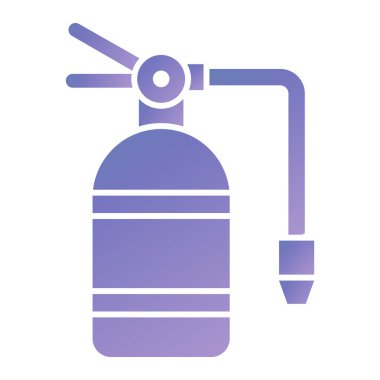 Yangın söndürme ikonu. Web için gaz hidrantı vektör simgelerinin basit çizimi