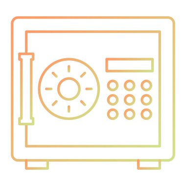 Güvenli vektör simgesi modern basit illüstrasyon