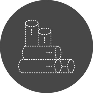 Pipes Vector Glyph Icon Design 